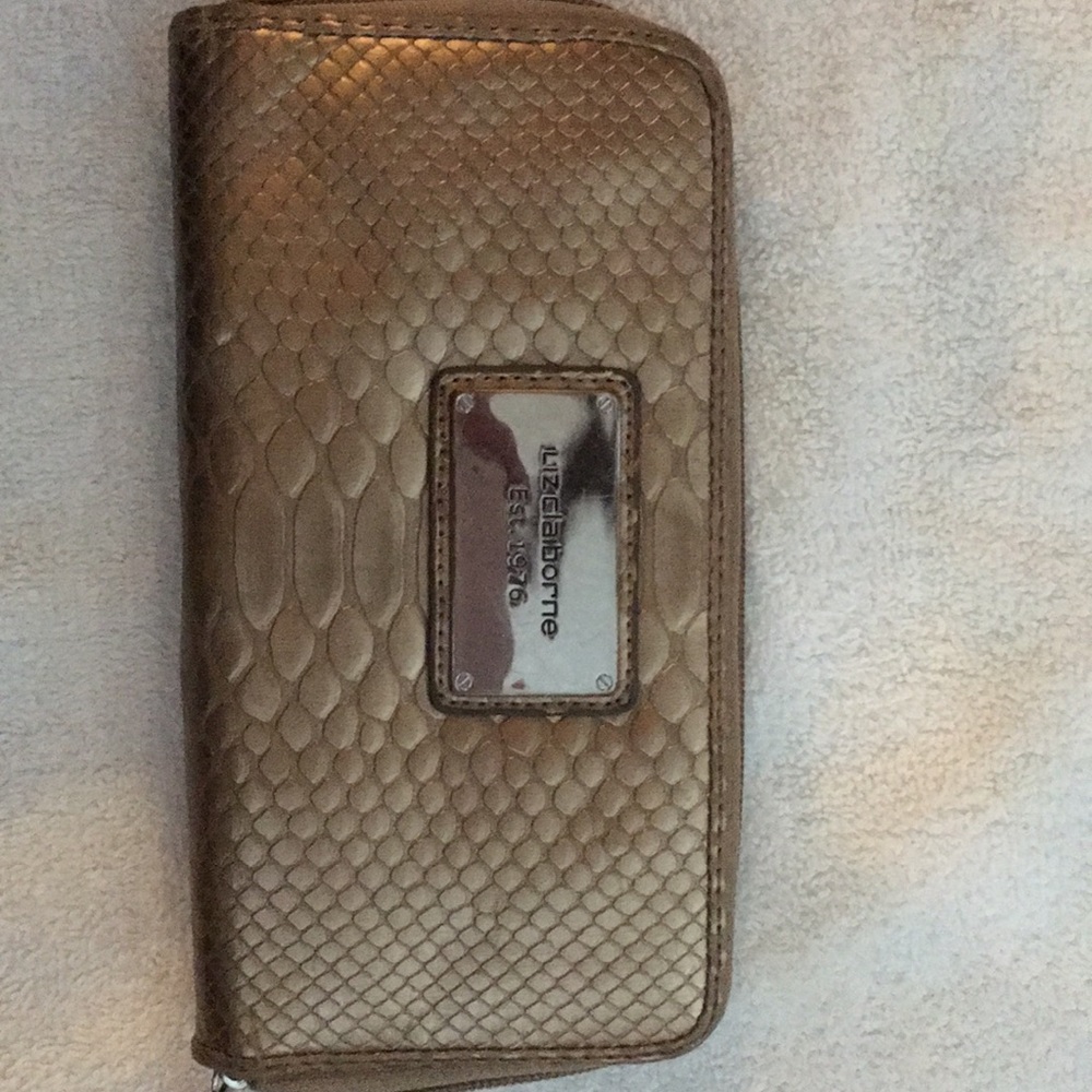 Liz Claiborne gold wallet